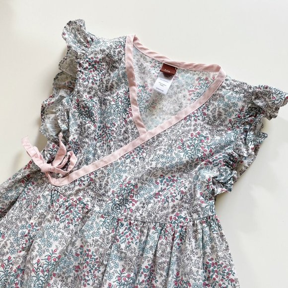 Tea Collection Floral Wrap Dress | Size 5 - Picture 2 of 6